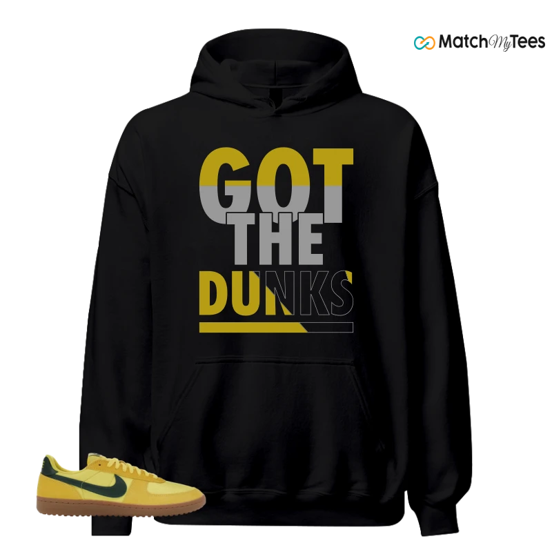 NIKE FIELD GENERAL 82 CHROME YELLOW FIR SNEAKER Matching Tees hoodie