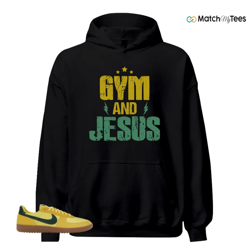 NIKE FIELD GENERAL 82 CHROME YELLOW FIR SNEAKER Matching Tees hoodie