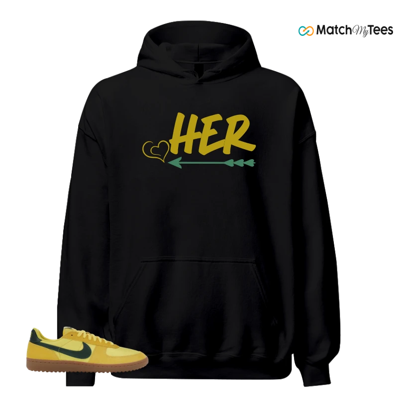 NIKE FIELD GENERAL 82 CHROME YELLOW FIR SNEAKER Matching Tees hoodie