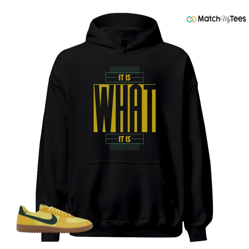 NIKE FIELD GENERAL 82 CHROME YELLOW FIR SNEAKER Matching Tees hoodie