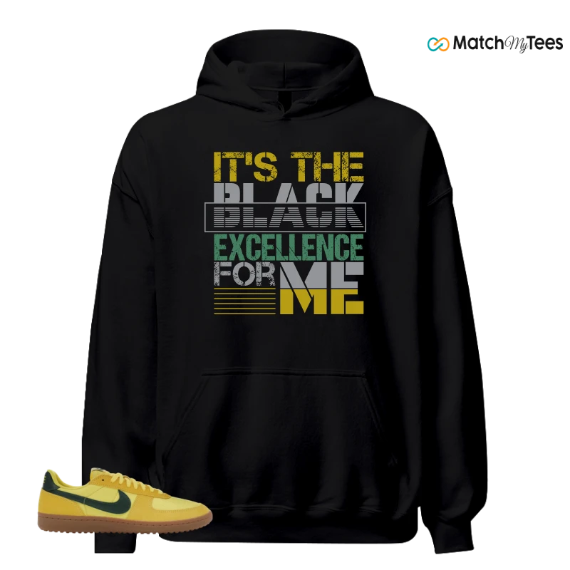 NIKE FIELD GENERAL 82 CHROME YELLOW FIR SNEAKER Matching Tees hoodie