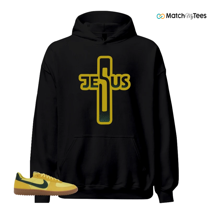 NIKE FIELD GENERAL 82 CHROME YELLOW FIR SNEAKER Matching Tees hoodie