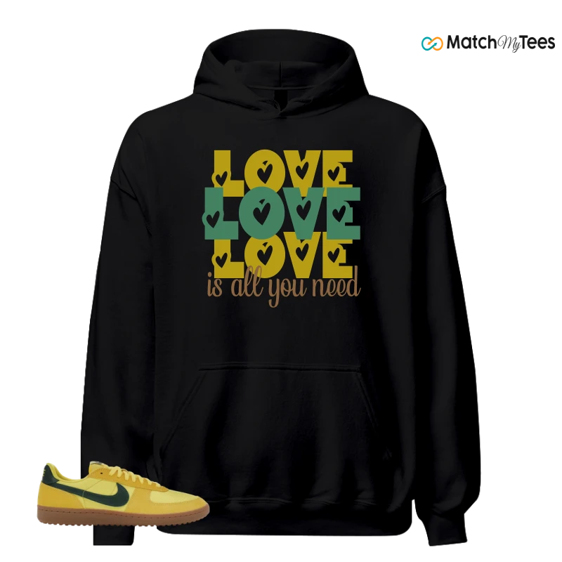 NIKE FIELD GENERAL 82 CHROME YELLOW FIR SNEAKER Matching Tees hoodie