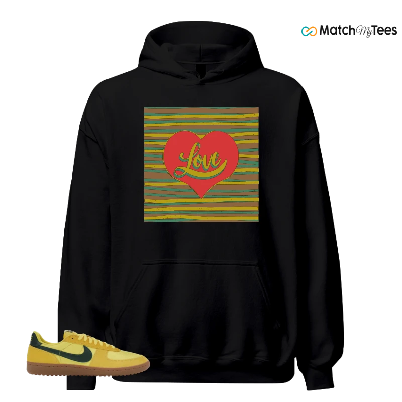 NIKE FIELD GENERAL 82 CHROME YELLOW FIR SNEAKER Matching Tees hoodie