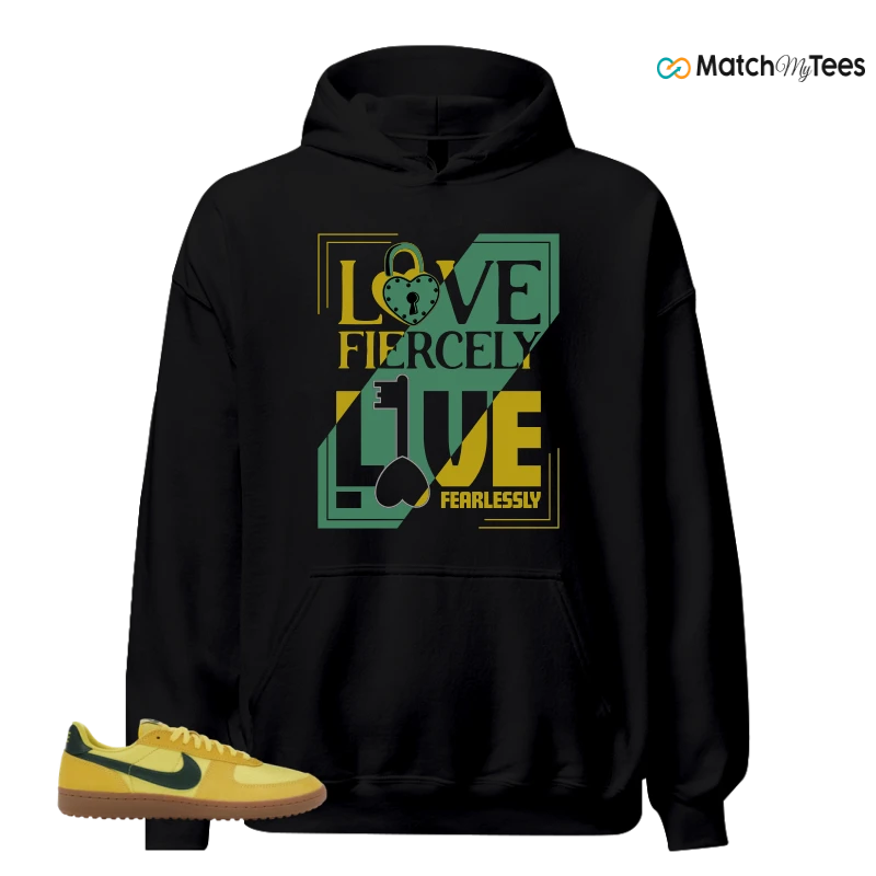 NIKE FIELD GENERAL 82 CHROME YELLOW FIR SNEAKER Matching Tees hoodie