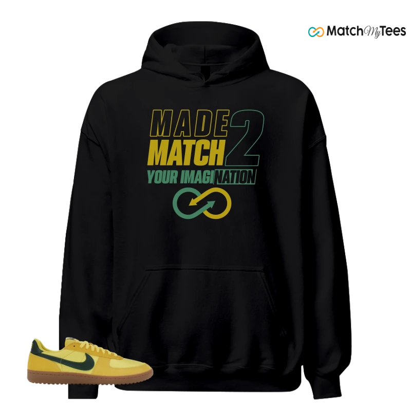 NIKE FIELD GENERAL 82 CHROME YELLOW FIR SNEAKER Matching Tees hoodie