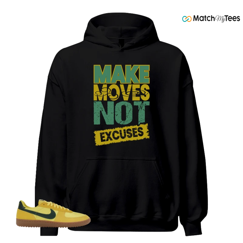 NIKE FIELD GENERAL 82 CHROME YELLOW FIR SNEAKER Matching Tees hoodie