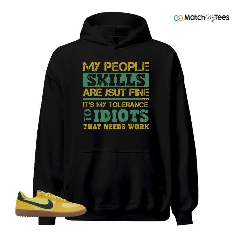 NIKE FIELD GENERAL 82 CHROME YELLOW FIR SNEAKER Matching Tees hoodie