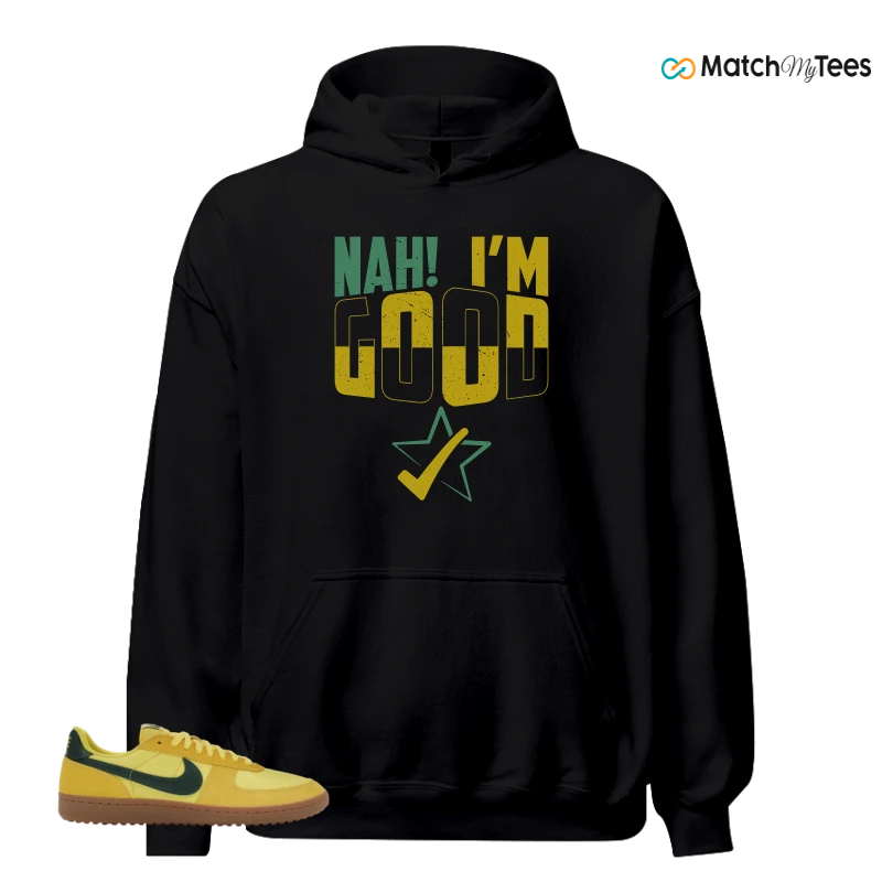 NIKE FIELD GENERAL 82 CHROME YELLOW FIR SNEAKER Matching Tees hoodie