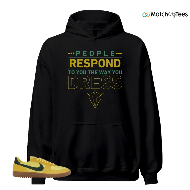 NIKE FIELD GENERAL 82 CHROME YELLOW FIR SNEAKER Matching Tees hoodie
