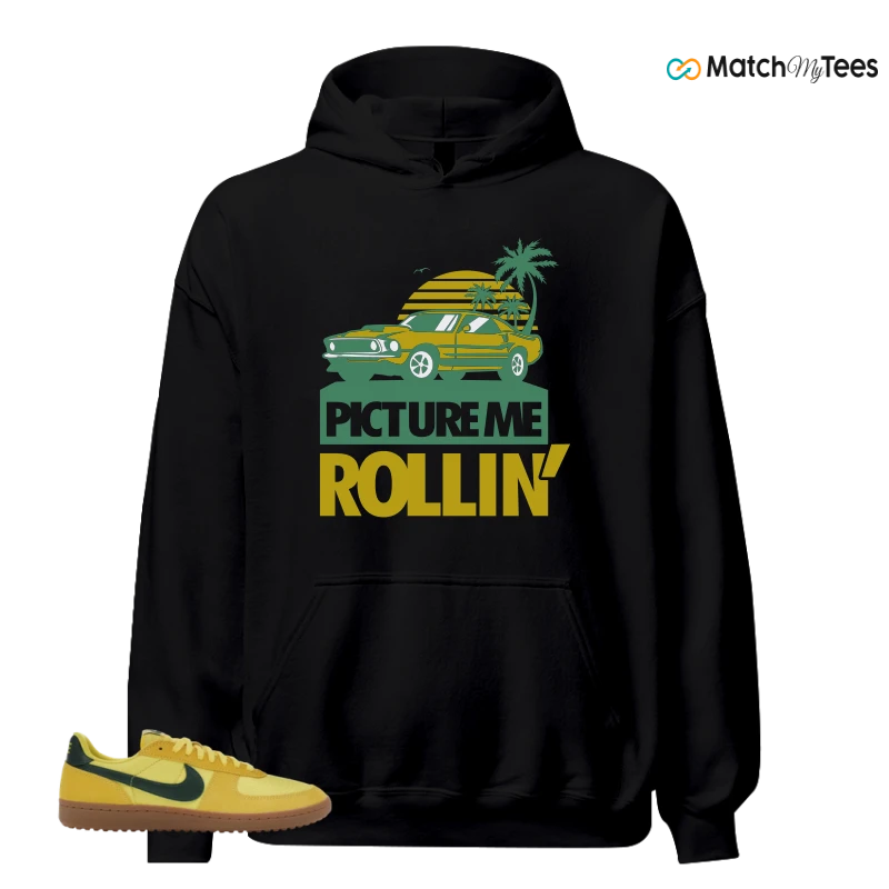 NIKE FIELD GENERAL 82 CHROME YELLOW FIR SNEAKER Matching Tees hoodie