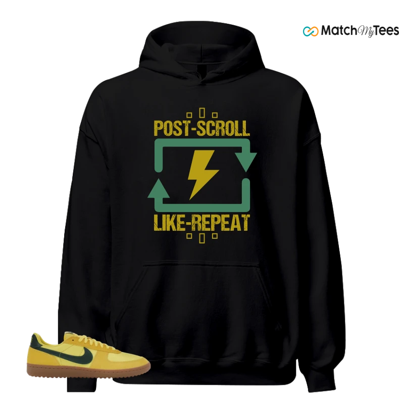 NIKE FIELD GENERAL 82 CHROME YELLOW FIR SNEAKER Matching Tees hoodie