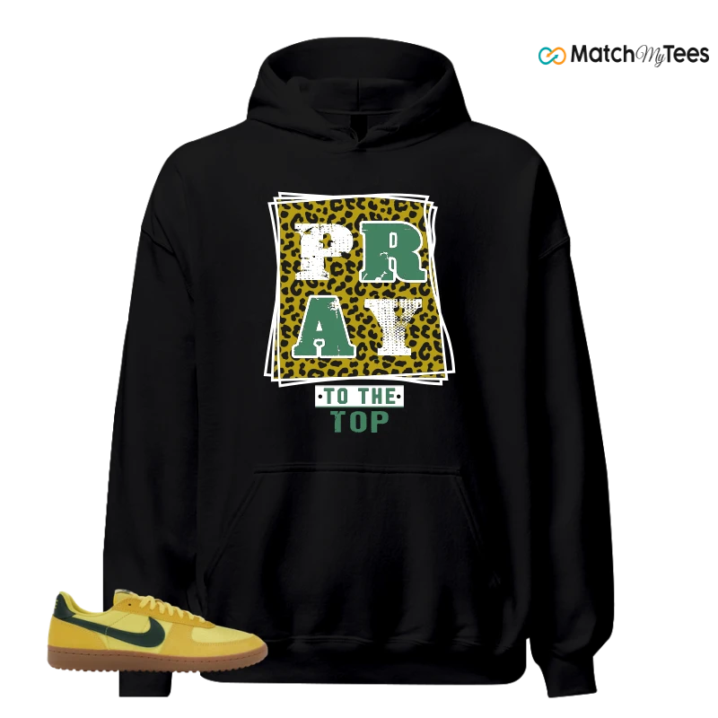 NIKE FIELD GENERAL 82 CHROME YELLOW FIR SNEAKER Matching Tees hoodie
