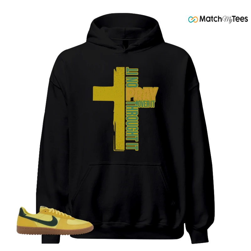 NIKE FIELD GENERAL 82 CHROME YELLOW FIR SNEAKER Matching Tees hoodie