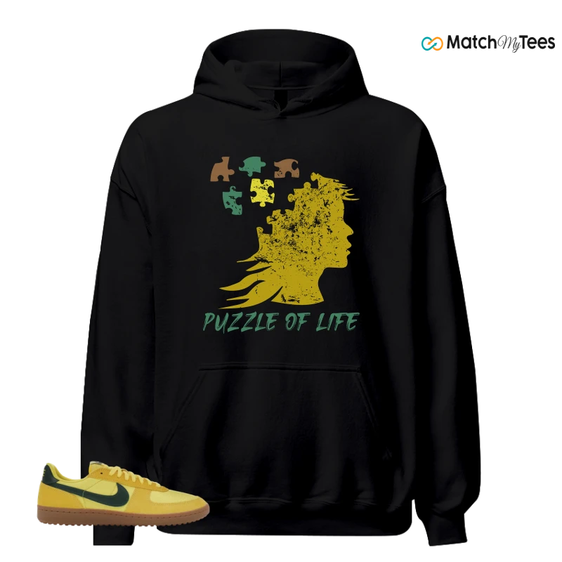 NIKE FIELD GENERAL 82 CHROME YELLOW FIR SNEAKER Matching Tees hoodie
