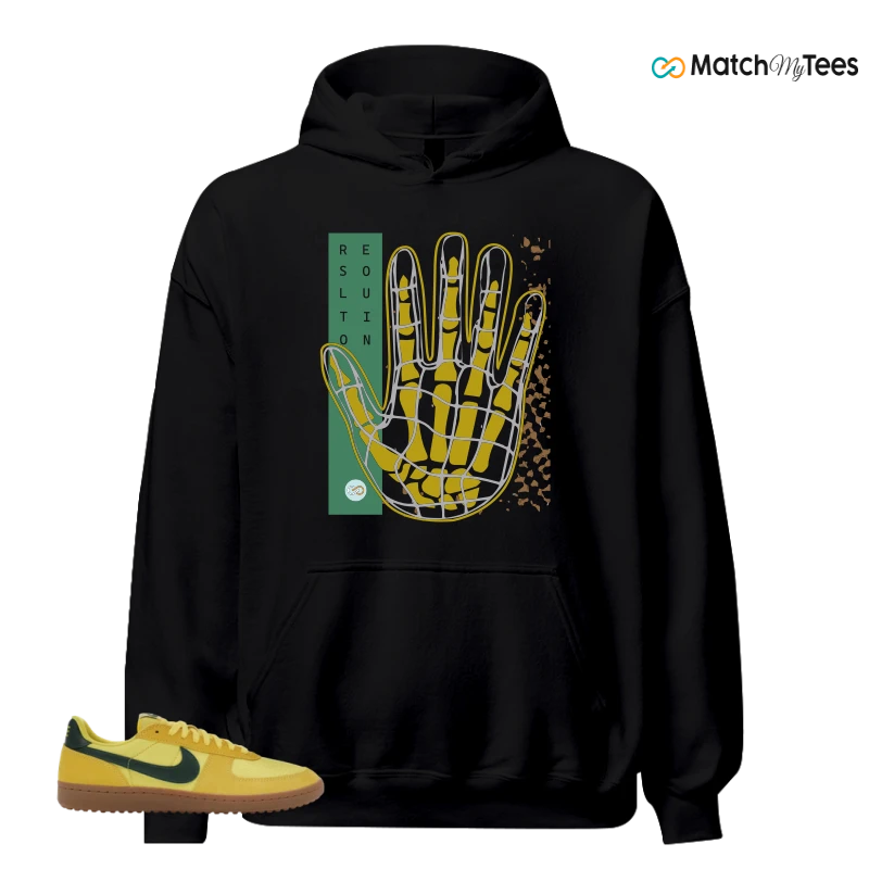 NIKE FIELD GENERAL 82 CHROME YELLOW FIR SNEAKER Matching Tees hoodie