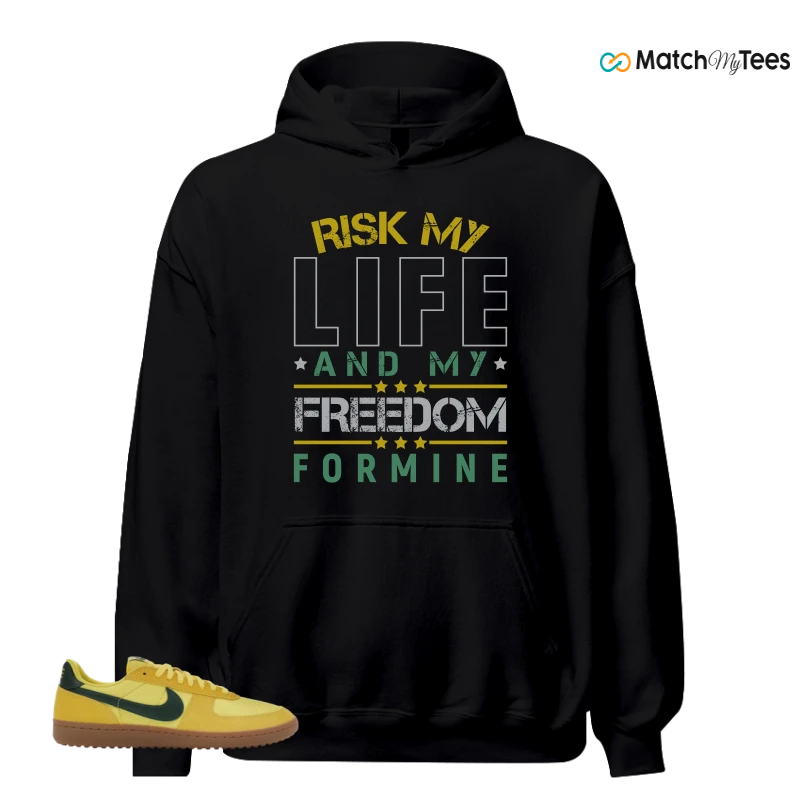 NIKE FIELD GENERAL 82 CHROME YELLOW FIR SNEAKER Matching Tees hoodie