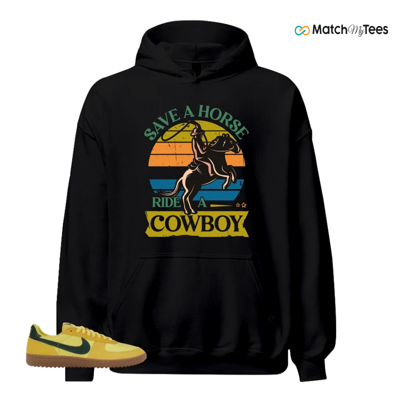 NIKE FIELD GENERAL 82 CHROME YELLOW FIR SNEAKER Matching Tees hoodie