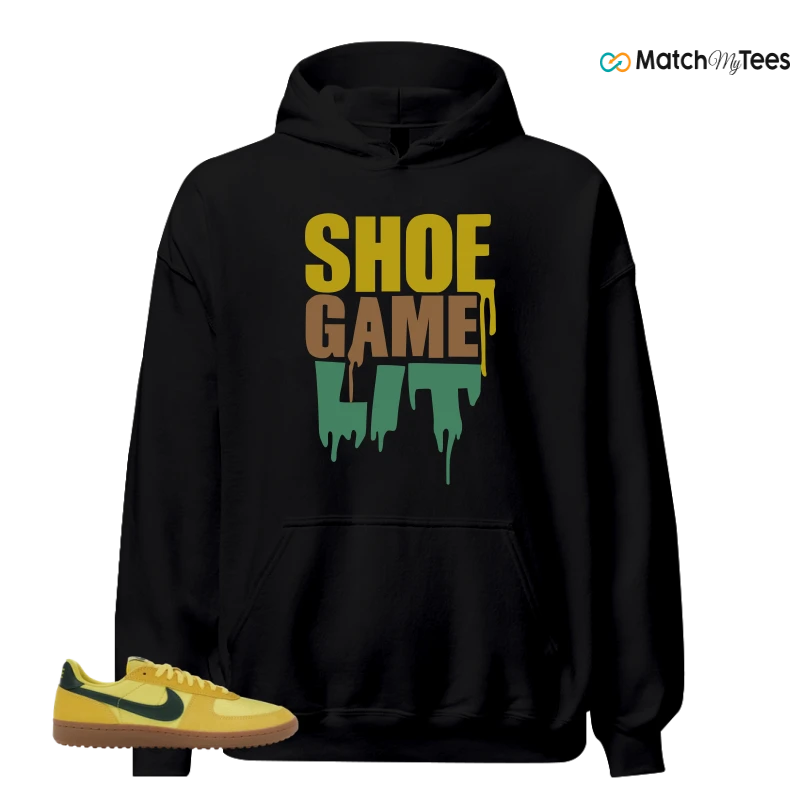 NIKE FIELD GENERAL 82 CHROME YELLOW FIR SNEAKER Matching Tees hoodie