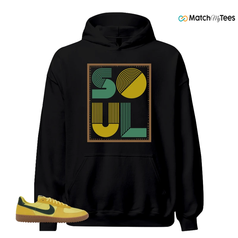 NIKE FIELD GENERAL 82 CHROME YELLOW FIR SNEAKER Matching Tees hoodie