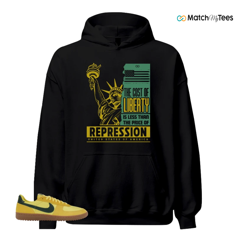 NIKE FIELD GENERAL 82 CHROME YELLOW FIR SNEAKER Matching Tees hoodie