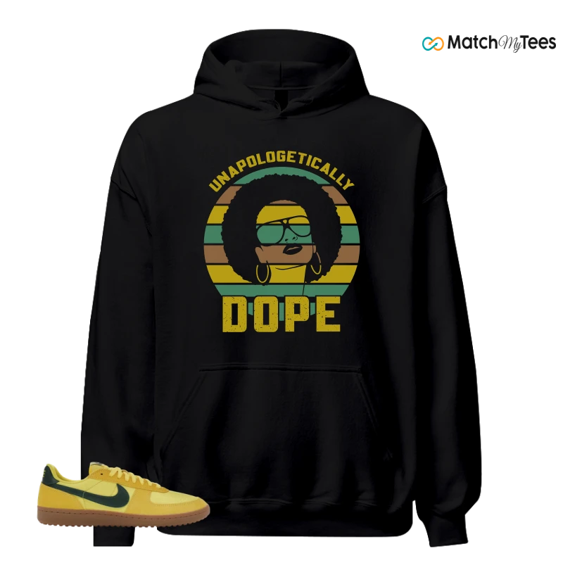 NIKE FIELD GENERAL 82 CHROME YELLOW FIR SNEAKER Matching Tees hoodie