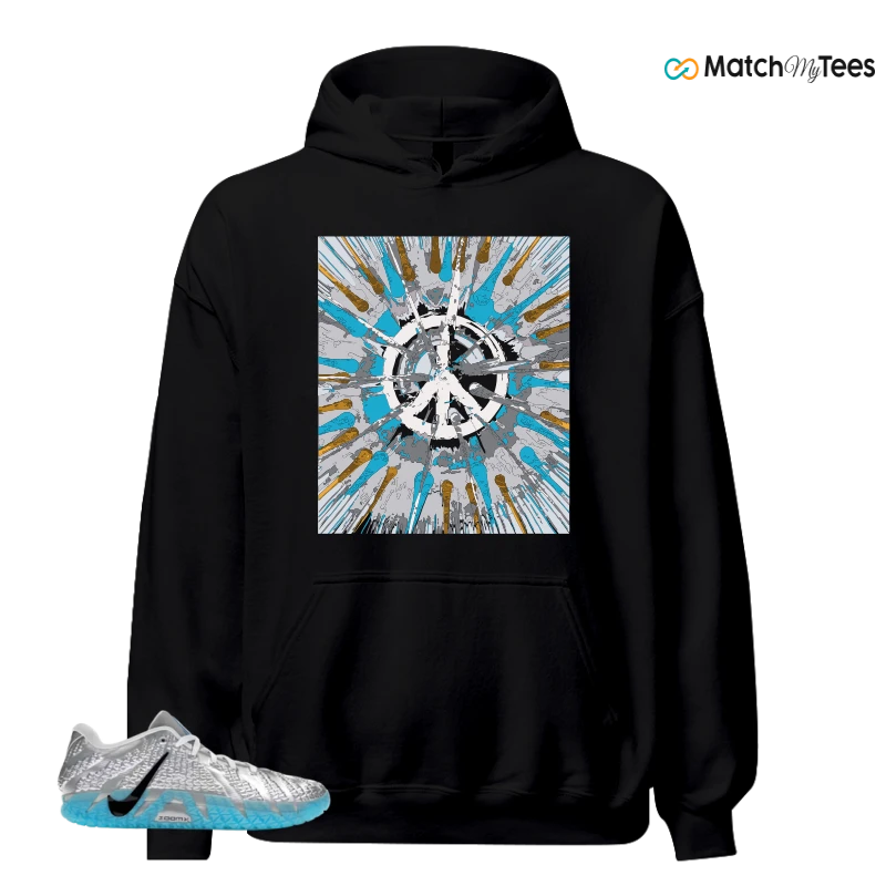 NIKE JA 3 JURASSIC PARK CLOUD ISLAND SNEAKER/METALLIC SILVER/BLACK/WHITE/BALTIC BLUE matching Hoodie
