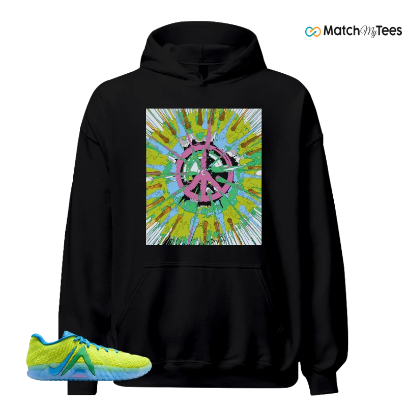 NIKE JA 3 KOOL-AID SNEAKER/LEMON VENOM/LIGHT PHOTO BLUE/DEEP ROYAL BLUE/LIGHT GREEN SPARK/PINK BEAM/HYPER PINK matching Hoodie