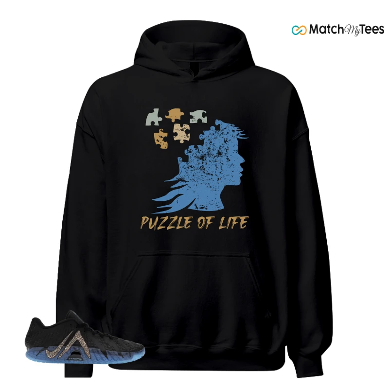NIKE JA 3 SWAROVSKI WARNING LABEL SNEAKER/BLACK/BLACK/MULTI-COLOR matching Hoodie