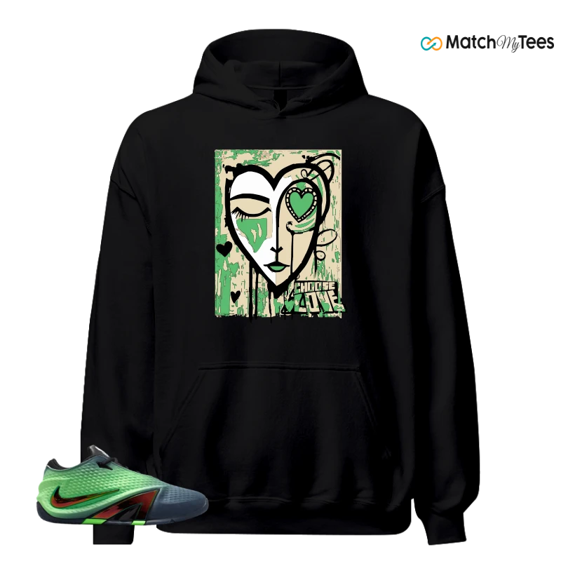 NIKE JA 4 NIGHTMARE SNEAKER/OBSIDIAN/MULTI-COLOR/BLACK/VOLTAGE GREEN/METALLIC SILVER matching Hoodie