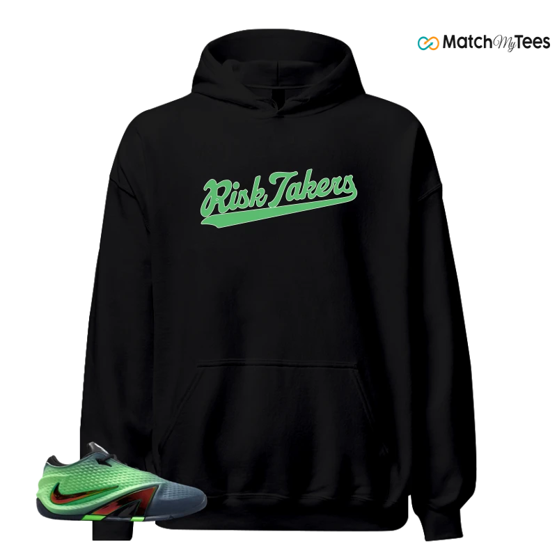NIKE JA 4 NIGHTMARE SNEAKER/OBSIDIAN/MULTI-COLOR/BLACK/VOLTAGE GREEN/METALLIC SILVER matching Hoodie