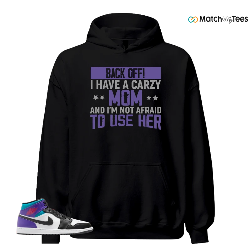 NIKE JORDAN 1 MID GRAPE SNEAKER Matching Tees hoodie