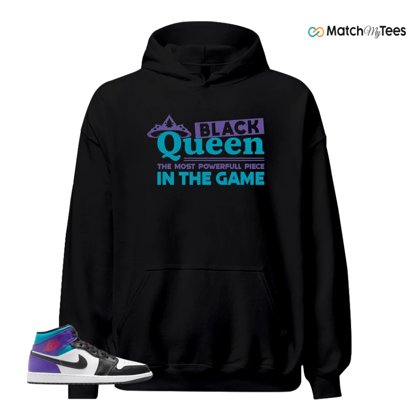 NIKE JORDAN 1 MID GRAPE SNEAKER Matching Tees hoodie