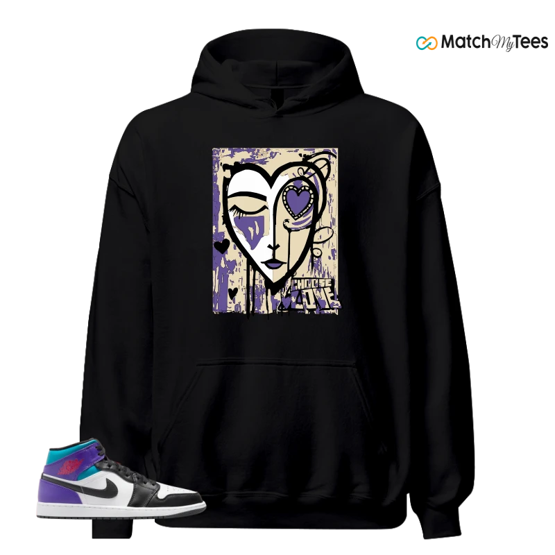 Choose Love Main Black matching Hoodie Hoodie