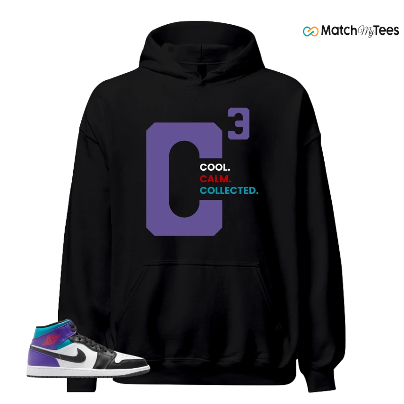 NIKE JORDAN 1 MID GRAPE SNEAKER Matching Tees hoodie
