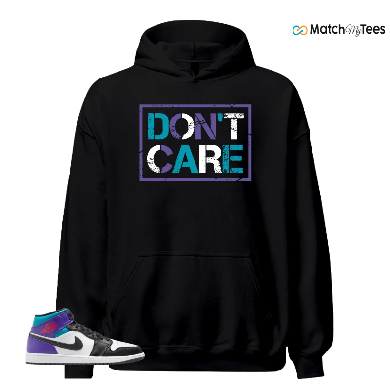 NIKE JORDAN 1 MID GRAPE SNEAKER Matching Tees hoodie