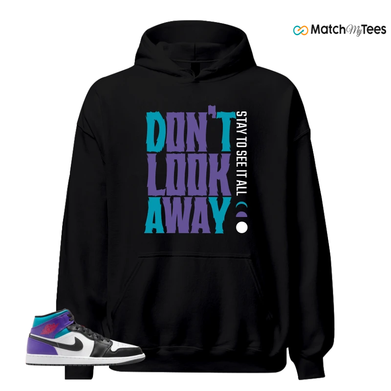 NIKE JORDAN 1 MID GRAPE SNEAKER Matching Tees hoodie