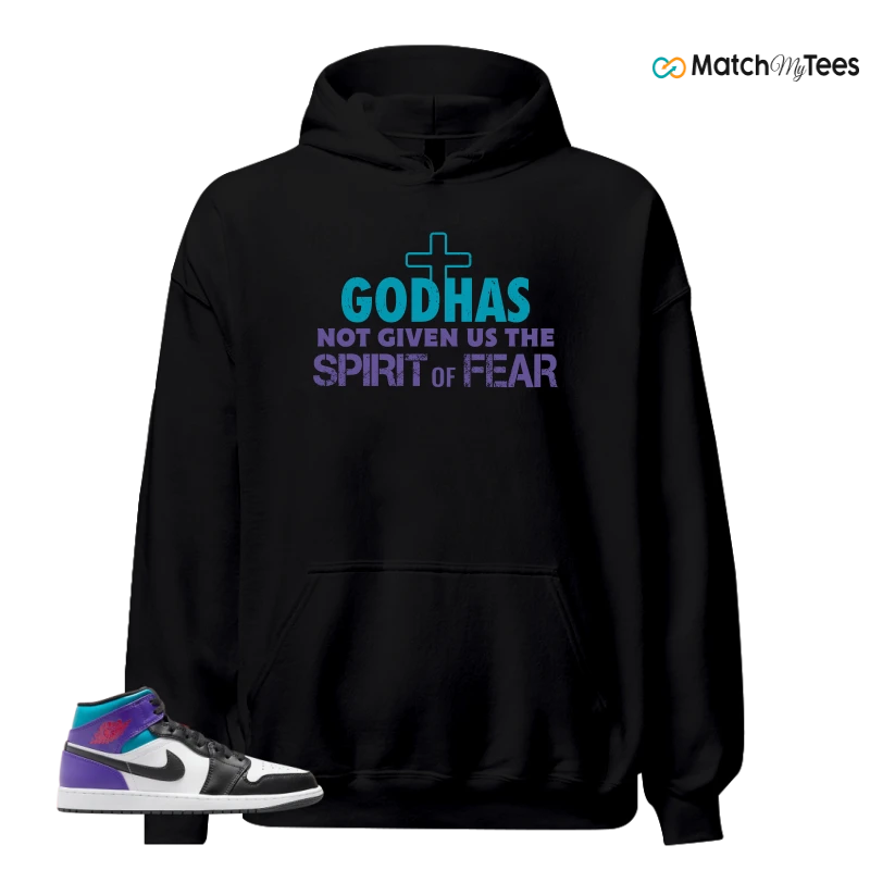 NIKE JORDAN 1 MID GRAPE SNEAKER Matching Tees hoodie
