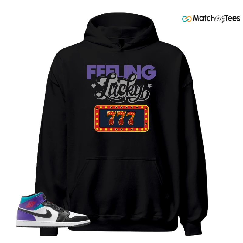 NIKE JORDAN 1 MID GRAPE SNEAKER Matching Tees hoodie