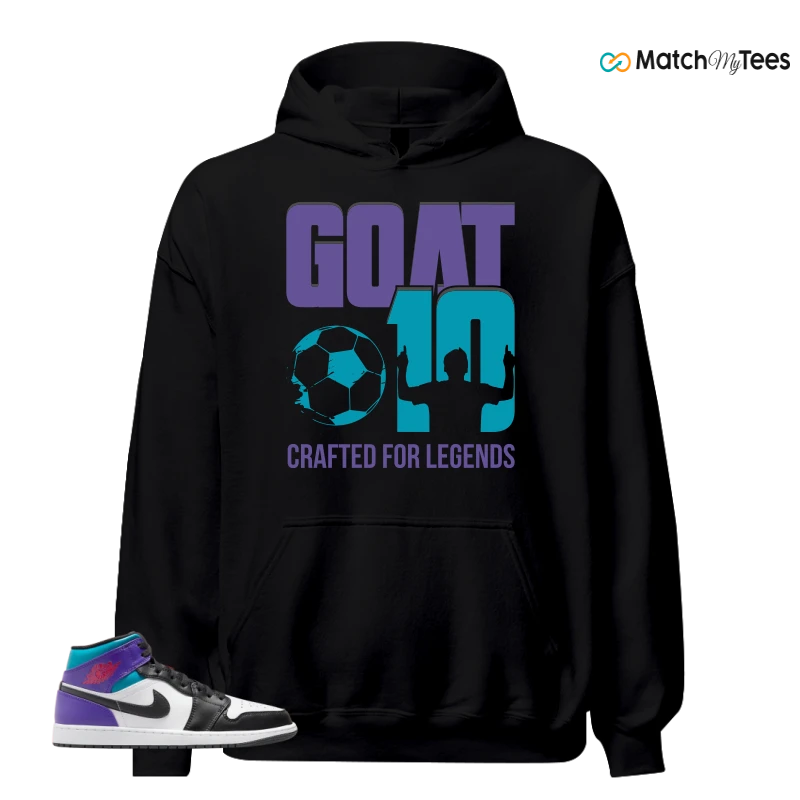 Goat 10-V2 Black matching Hoodie Hoodie