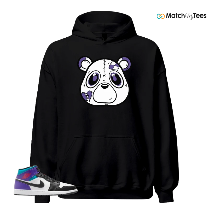 NIKE JORDAN 1 MID GRAPE SNEAKER Matching Tees hoodie