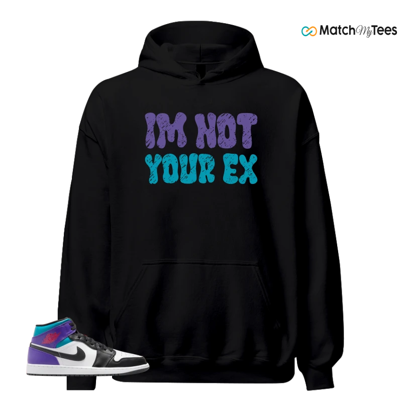 NIKE JORDAN 1 MID GRAPE SNEAKER Matching Tees hoodie