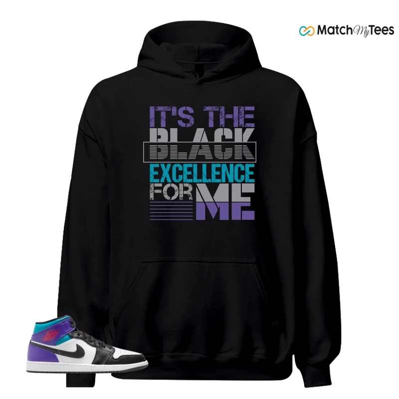 NIKE JORDAN 1 MID GRAPE SNEAKER Matching Tees hoodie