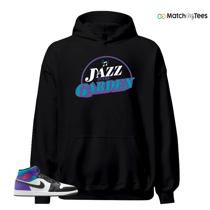 NIKE JORDAN 1 MID GRAPE SNEAKER Matching Tees hoodie