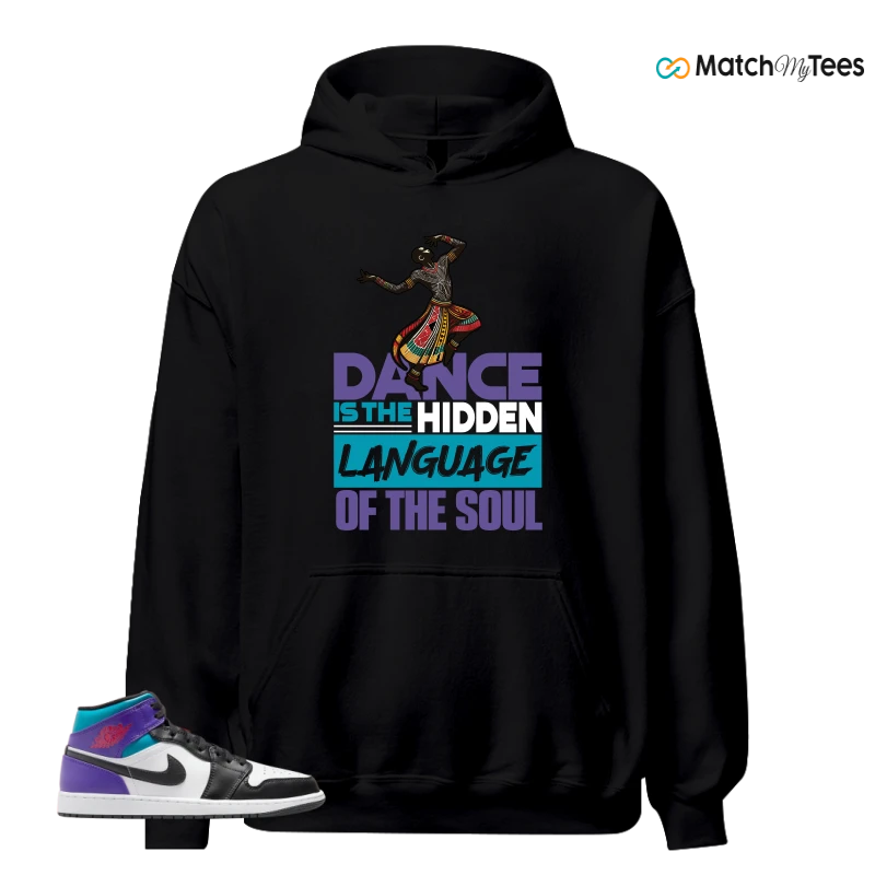 NIKE JORDAN 1 MID GRAPE SNEAKER Matching Tees hoodie