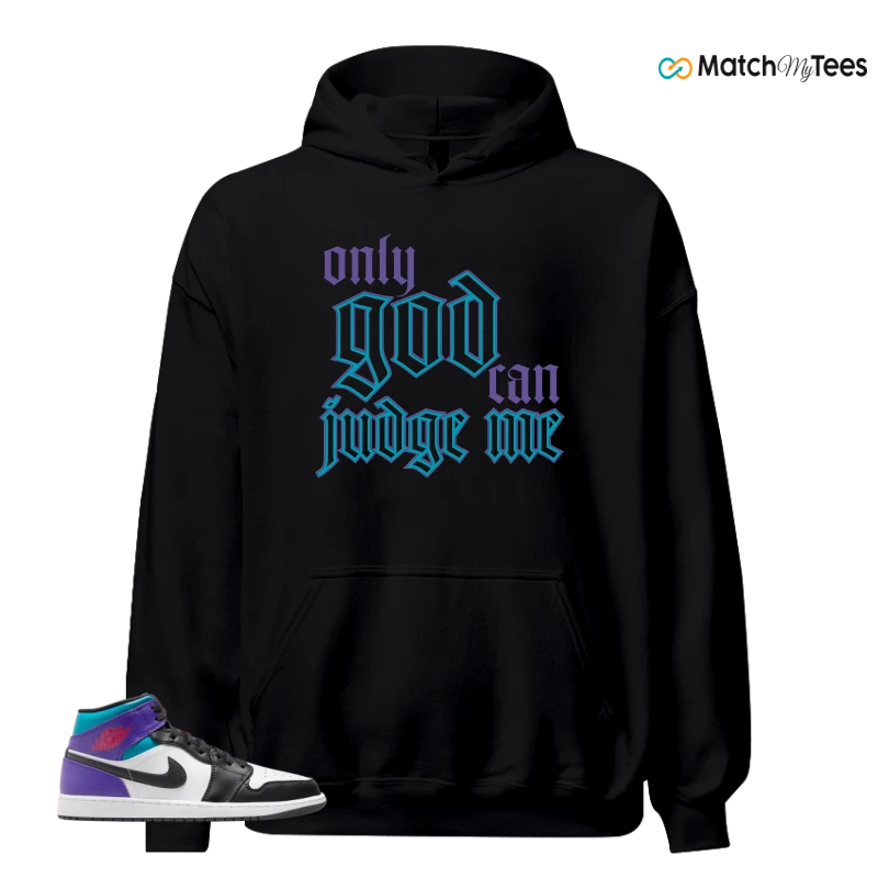 NIKE JORDAN 1 MID GRAPE SNEAKER Matching Tees hoodie