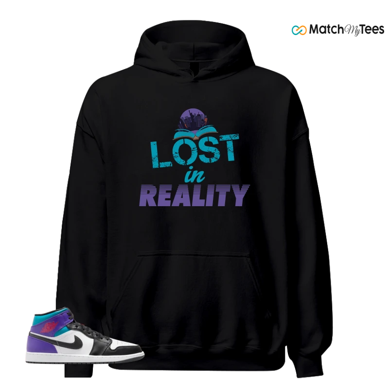 NIKE JORDAN 1 MID GRAPE SNEAKER Matching Tees hoodie