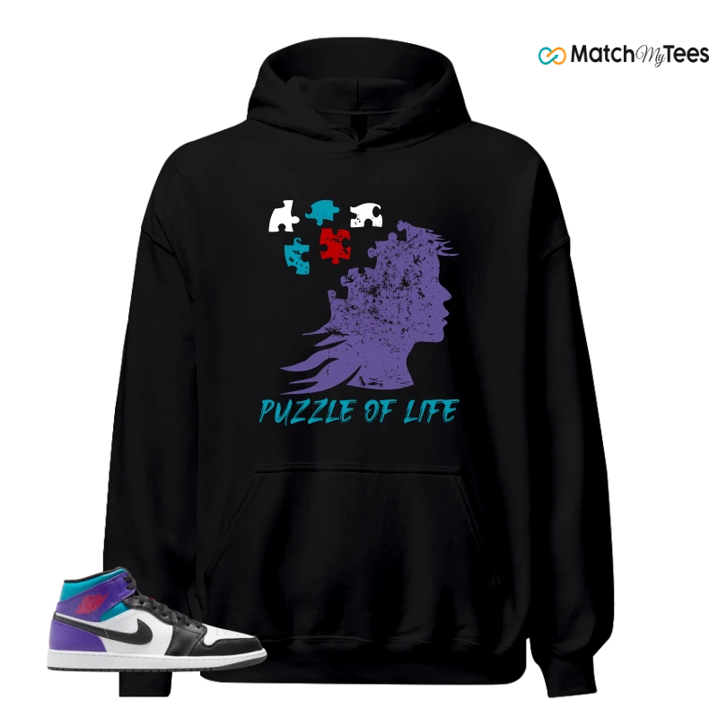 Puzzle of Life Black matching Hoodie Hoodie