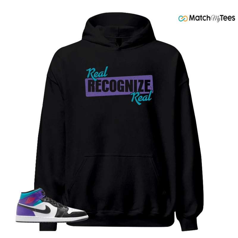 NIKE JORDAN 1 MID GRAPE SNEAKER Matching Tees hoodie