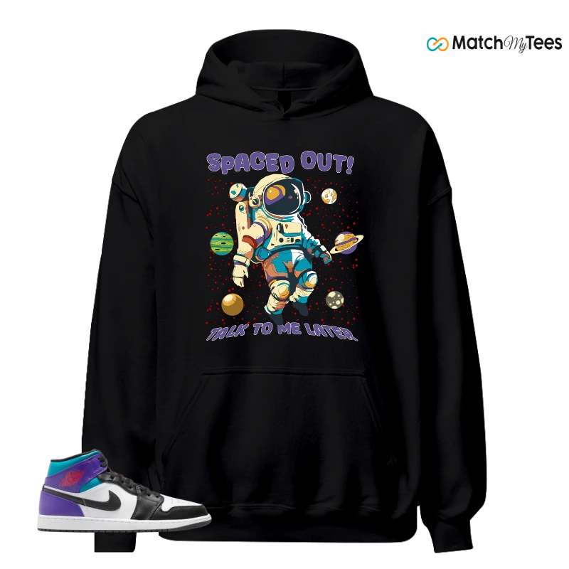 NIKE JORDAN 1 MID GRAPE SNEAKER Matching Tees hoodie